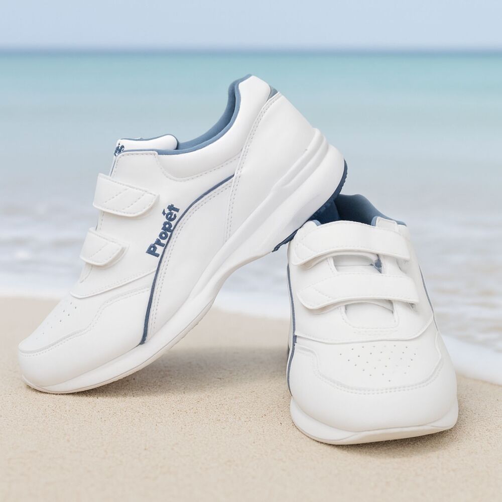 Propet Tour Walker Orthopedic Comfort Support White Sneakers Diabetic Sz 9.5 X2E